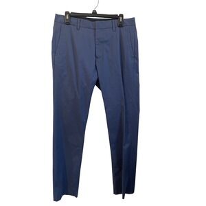 Bonobos Daily Grind Blue‎ Micro Check Slim Fit Dress Pants Mens 31x32 Stretch
